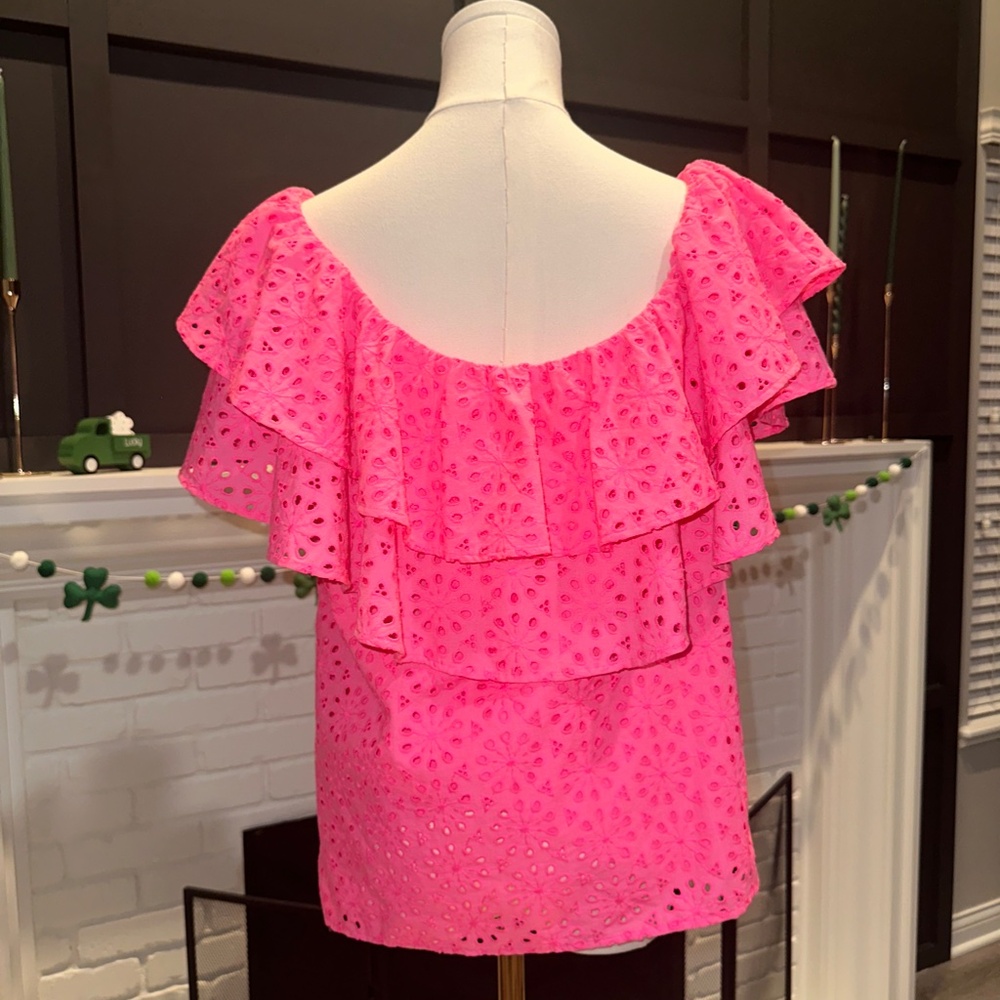 Lilly Pulitzer Ruffle Top - Picture 7 of 7